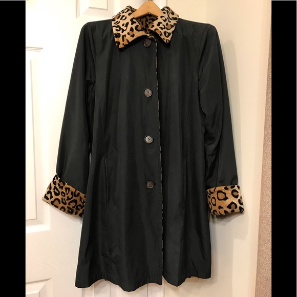 dennis basso Jackets & Blazers - Dennis Basso Reversible Coat size Large